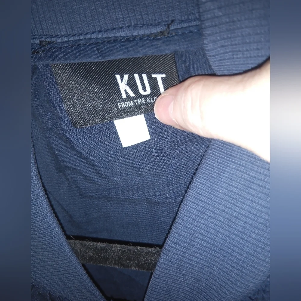 KUT From The Kloth Navy Bomber Lyocell Jacket small